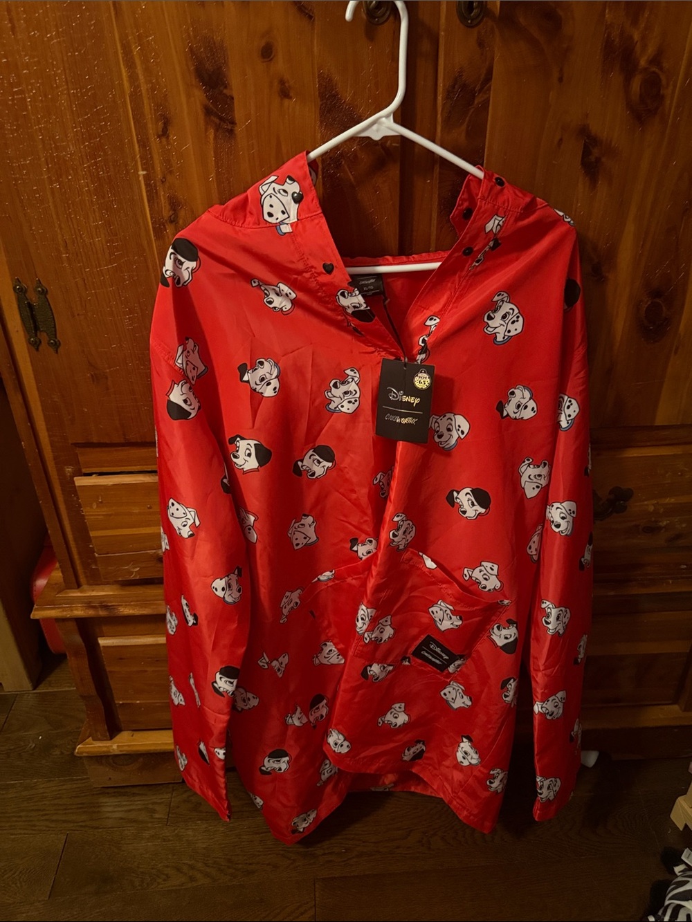 Disney Red 101 Dalmatians Hooded Raincoat unisex
